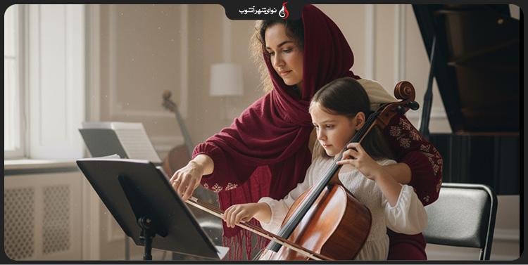 آموزش آنلاین ویولنسل در شهر آشوب