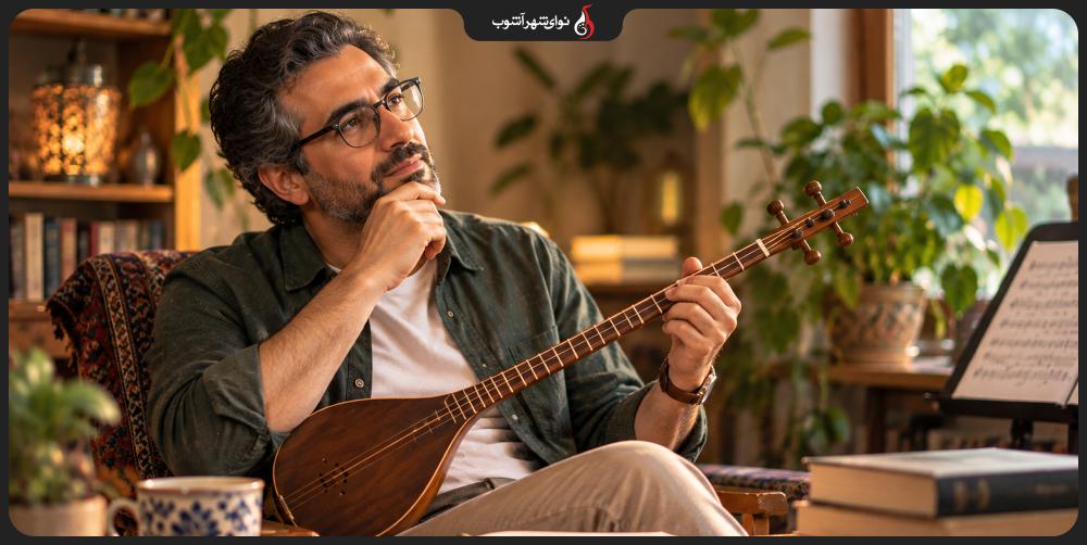 یادگیری آنلاین و حضوری سه تار در شهر آشوب